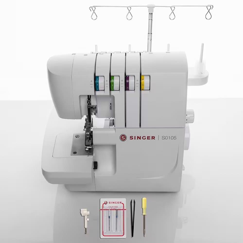 Máquina de Costura Overloque Singer 6 Pontos S0105 - Branca - 5