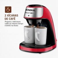 Cafeteira Elétrica Mondial Smart Coffee C-42 com 2 Xícaras Vermelha - 2