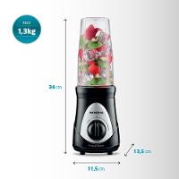 Liquidificador Mondial Personal Blender DG 01 Preto 300W com 2 Velocidades - 6