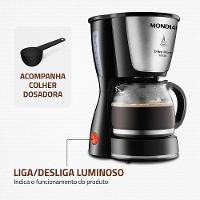 Cafeteira Elétrica Mondial Dolce Arome Inox C-30 18 Xícaras - Preta - 6