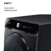 Lava e Seca Samsung Smart WD18T com AI Wash, Digital Inverter e Ecobubble Black Inox - 18/10 kg - 6