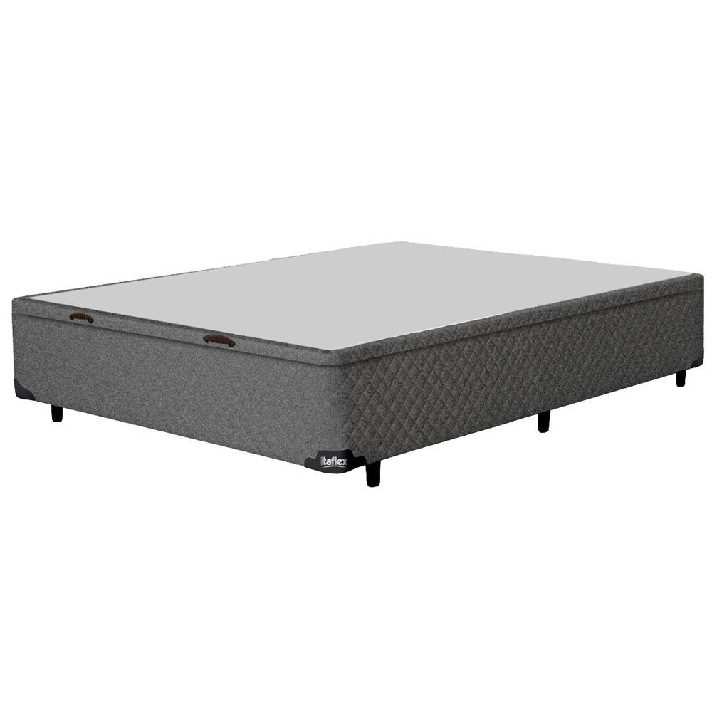 Base Box para Colchão de Casal Itaflex Universal com Baú 40,5x138x188 cm - Grafite Chumbo - 2