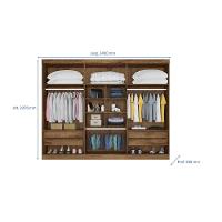 Guarda-Roupa Casal Mademarques Alba com Espelho, 6 Portas e 4 Gavetas - 6