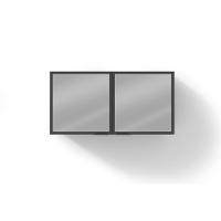 Armário Bartira Línea com 2 Portas de Vidro e 1 Prateleira - 120cm de largura - 3