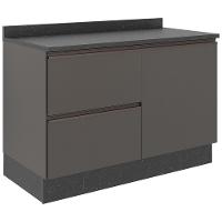 Balcão Bartira Línea com 1 Porta, 3 Gavetas e 1 Prateleira - 120cm de largura - 1