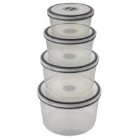 Conjunto de Potes Herméticos Redondos Electrolux em Polipropileno – 4 Peças - 1
