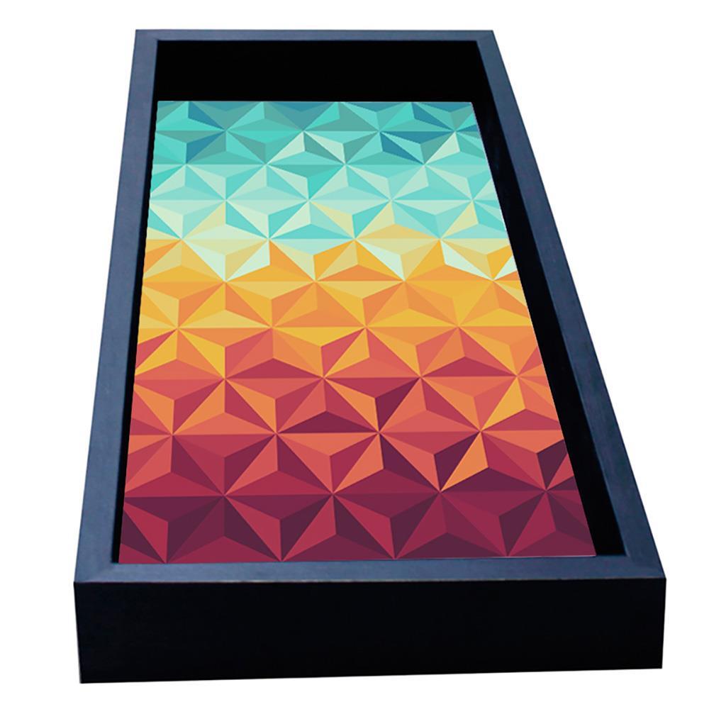 Bandeja para Lavabo Kapos Geométrica Preta - 3x29x13cm - 2