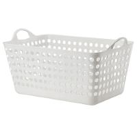 Cesto Retangular Arthi Organizador 1577 em Plástico - Branco - 1