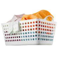 Cesto Retangular Arthi Organizador 1577 em Plástico - Branco - 5