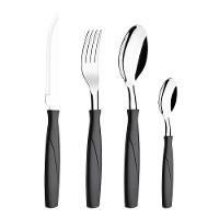 Faqueiro Brinox em Polipropileno e Aço Inox Itaparica Preto – 16 Peças - 1