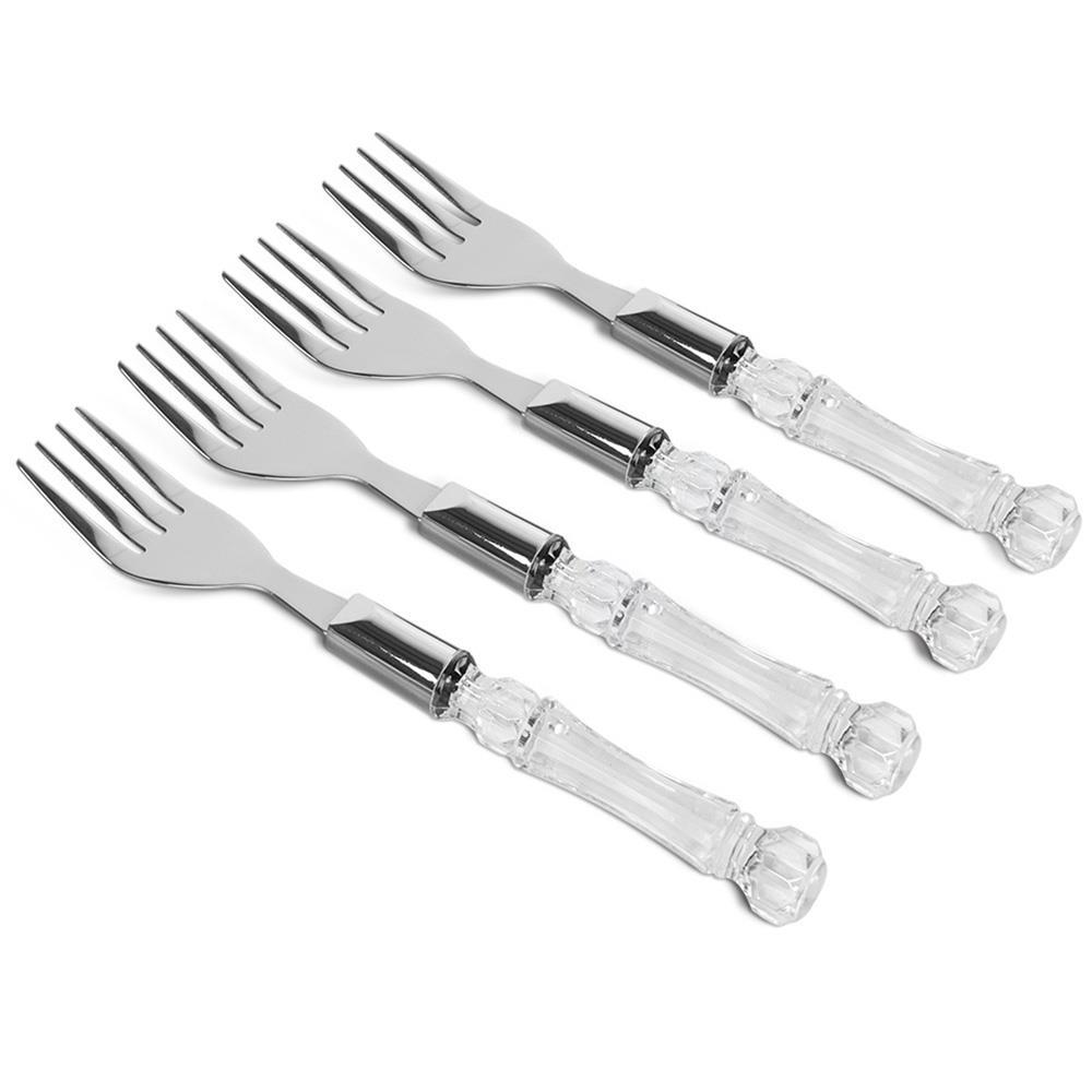 Conjunto de Garfos para Sobremesa Haus Concept Tasty em Inox e Poliestireno – 4 Peças - 1