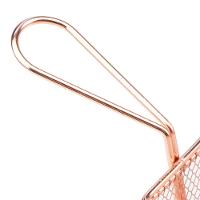 Mini Cesta Retangular para Alimentos Dynasty Fry em Aço Inox - Rosé - 3