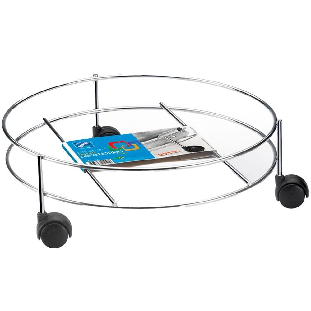 Suporte Multiuso com Rodízios Arthi - Cromado - 1