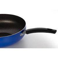 Frigideira Wok Azul Multiflon com Cabo e Antiaderente - 24cm - 3