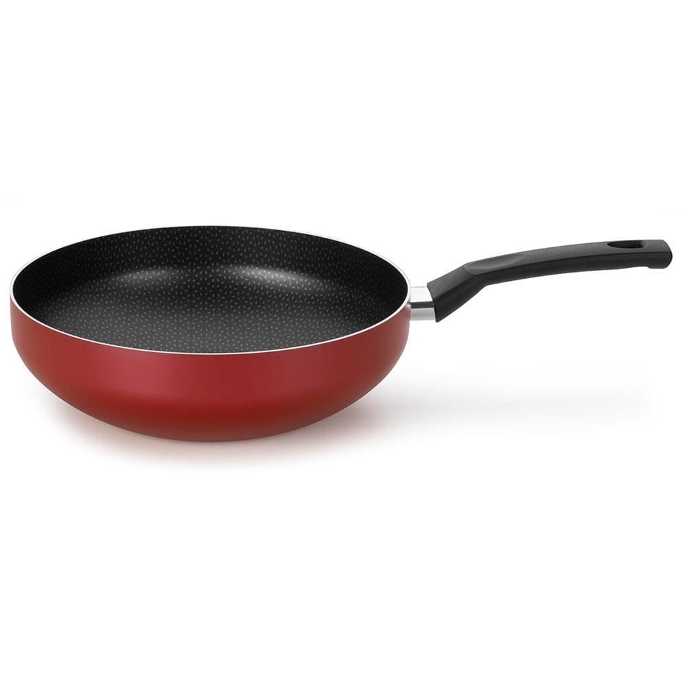 Frigideira Multiflon Amora com Revestimento Antiaderente Ultra 7 Vermelha com Tampa - 28 cm - 3