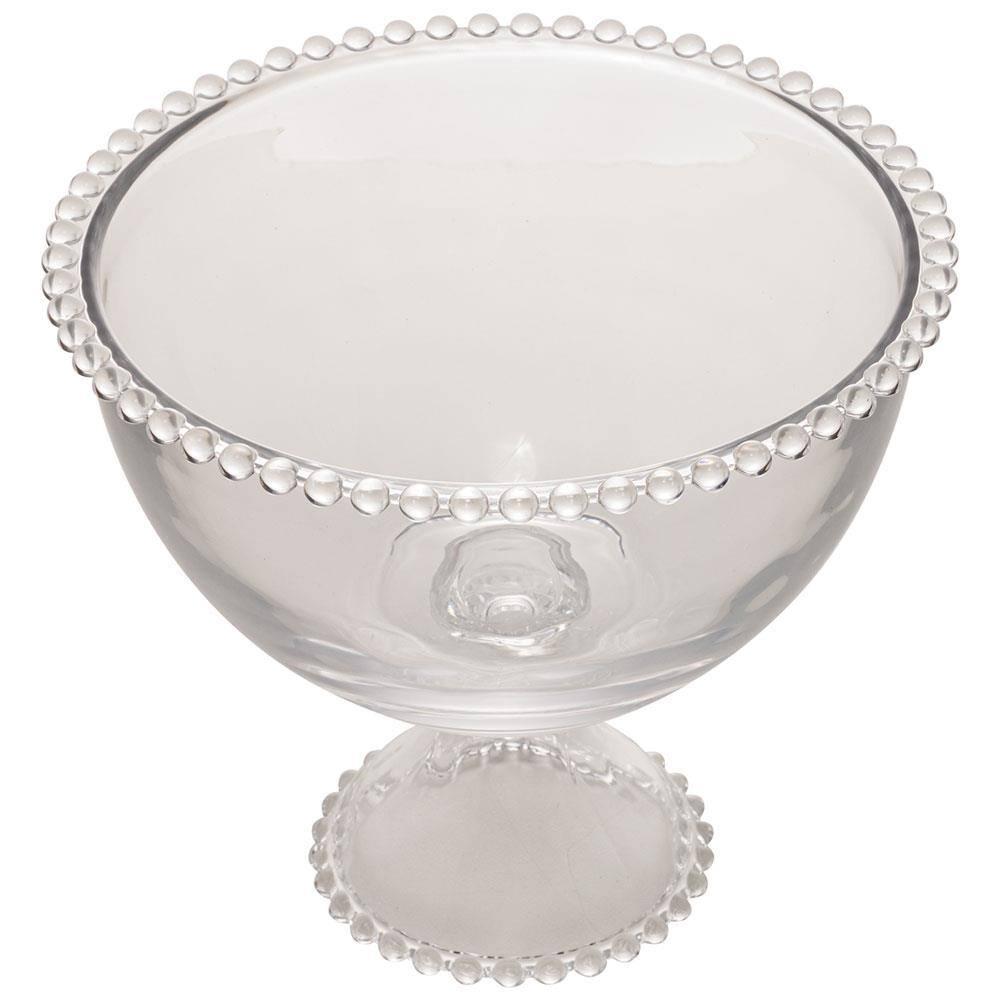 Saladeira com Pé Wolff Pearl em Cristal 1900ml - Transparente - 2