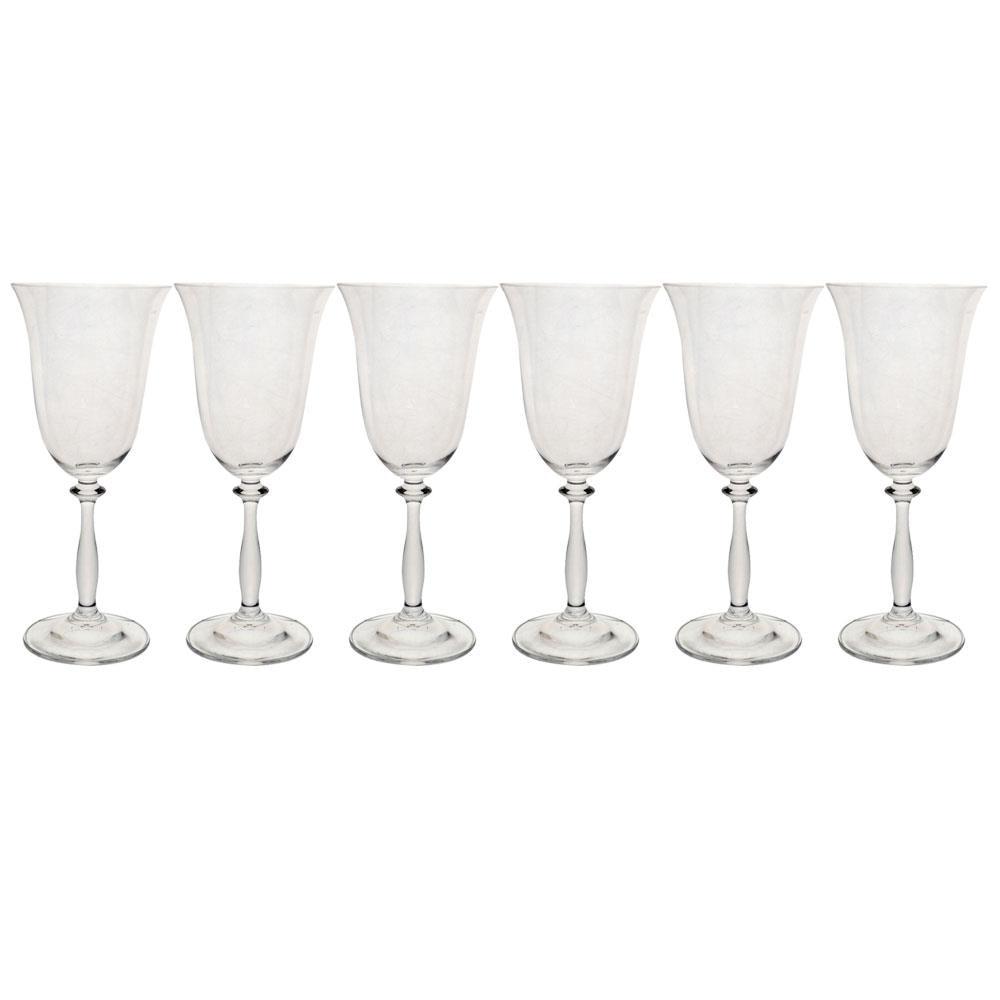 Conjunto de Taças para Água Bohemia Angela 350 ml em Cristal Ecológico - 6 Peças - 1