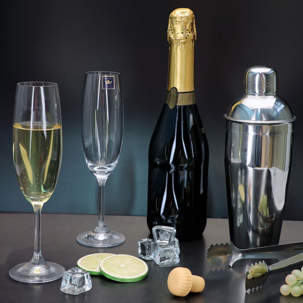 Conjunto de Taças para Champanhe Bohemia Anna 220 ml em Cristal Ecológico – 6 Peças - 2
