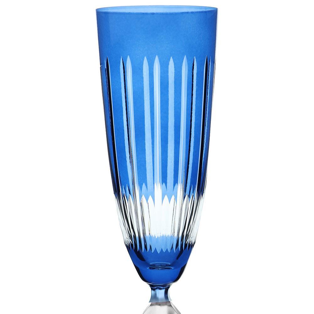 Taça para Champanhe Bohemia Elizabeth Azul - 190ml - 2