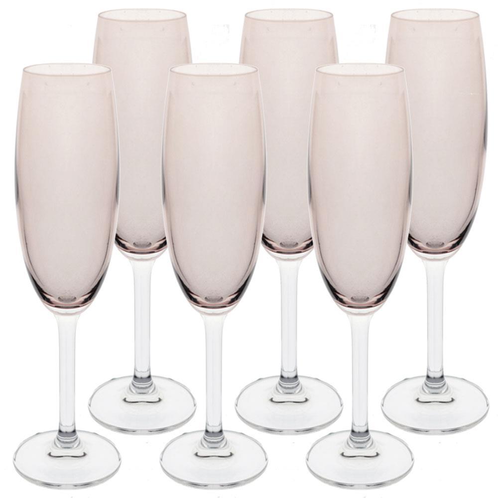 Conjunto de Taças para Champanhe Bohemia Gastro 220ml Fumê - 6 Peças - 1