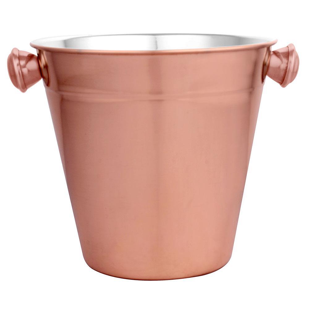 Balde para Gelo Dynasty Open Bar em Aço Inox Cobre - 1,25 L - 1