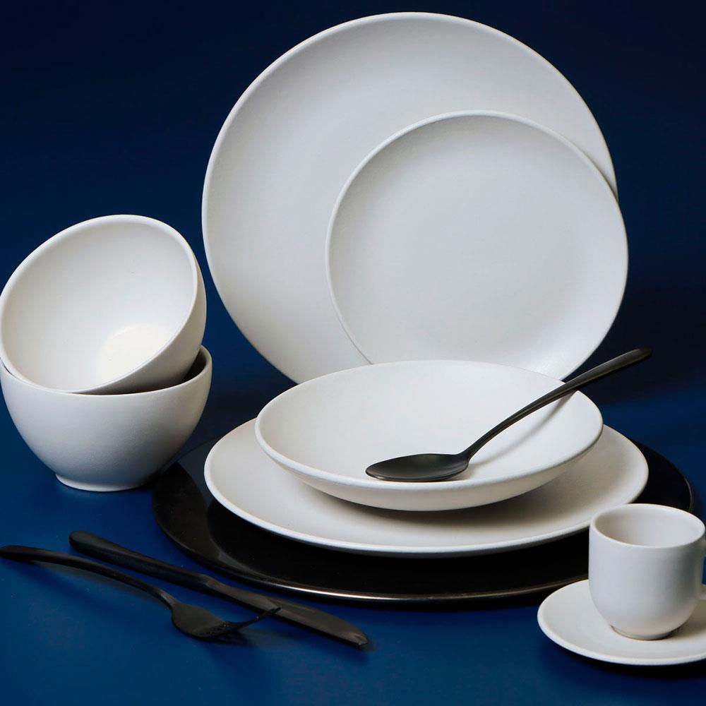 Conjunto de Bowls Porto Brasil Coup Vit em Stoneware Cinza 540ml - 6 Peças - 5