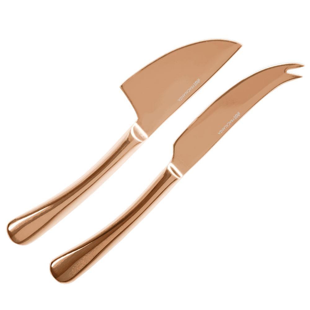 Jogo de Facas para Queijo Fracalanza em Aço Inox Cobre - 4 Peças - 3