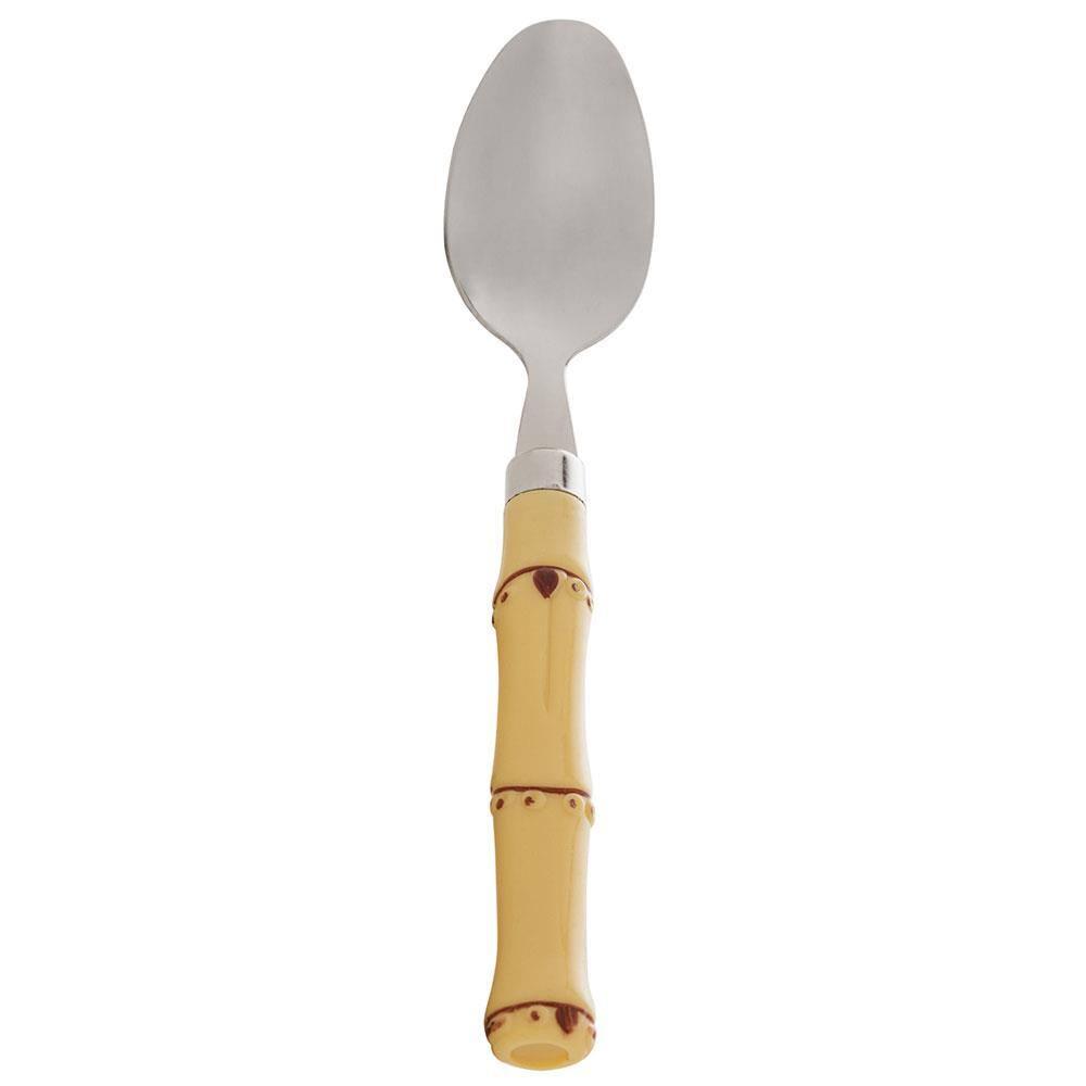 Faqueiro 24 Peças Wolff Bon Gourmet em Aço Inox com Cabo de Bambu - Prata/Amarelo - 9