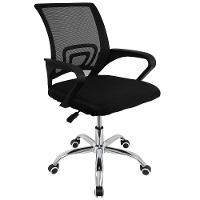 Cadeira de Escritório Giratória Conthey Diretor Arco com Regulagem de Altura, Apoio para os Braços e Mecanismo Relax - Preto - 2