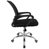 Cadeira de Escritório Giratória Conthey Diretor Arco com Regulagem de Altura, Apoio para os Braços e Mecanismo Relax - Preto - 3