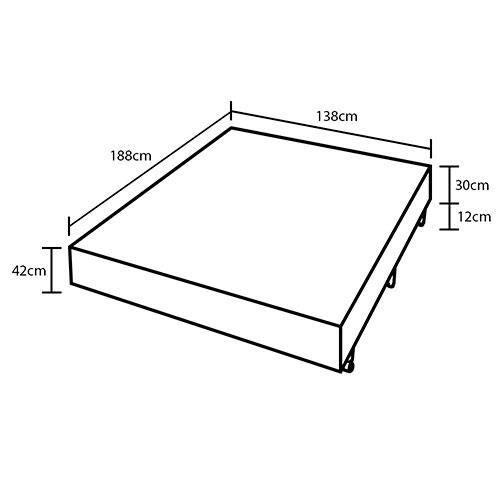 Base Box para Colchão Casal Americanflex Sublime High com 30x138x188 cm - Bege - 5