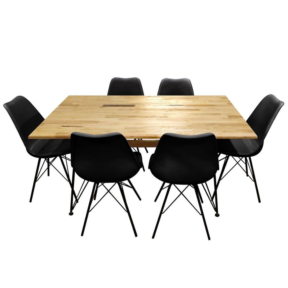 Mesa de Jantar Retangular SeatCo Saarinen com 6 Cadeiras - 1