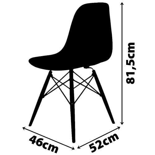 Cadeira de Jantar SeatCo Eames PP DSW com Pés Palito - 4