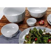 Conjunto com 6 Tigelas G Germer Edros em Porcelana Branca - 2 L - 9