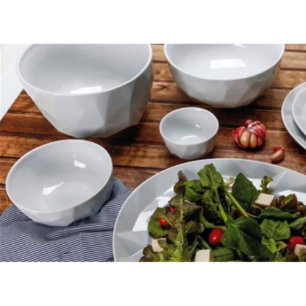 Conjunto com 12 Tigelas P Germer Edros em Porcelana Branca - 230 ml - 5