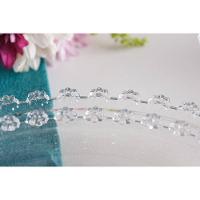 Sousplat de Cristal Wolff Mesa Daisy Transparente - 32 cm - 14