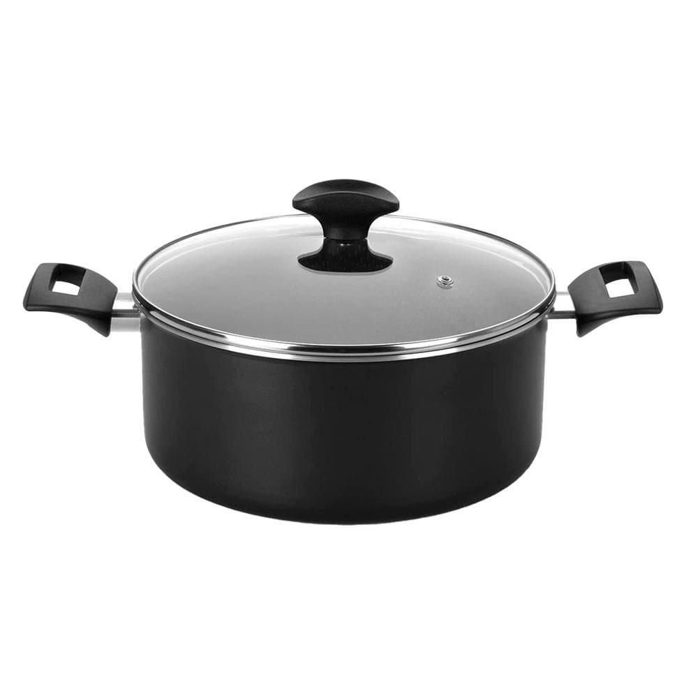 Caçarola Amora Multiflon com Antiaderente de Alumínio Preto Matte - 20cm - 1