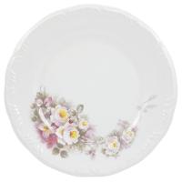 Aparelho de Jantar 20 Peças P.Schmidt Clássica Eterna em Porcelana com Xícara de Chá - Branco