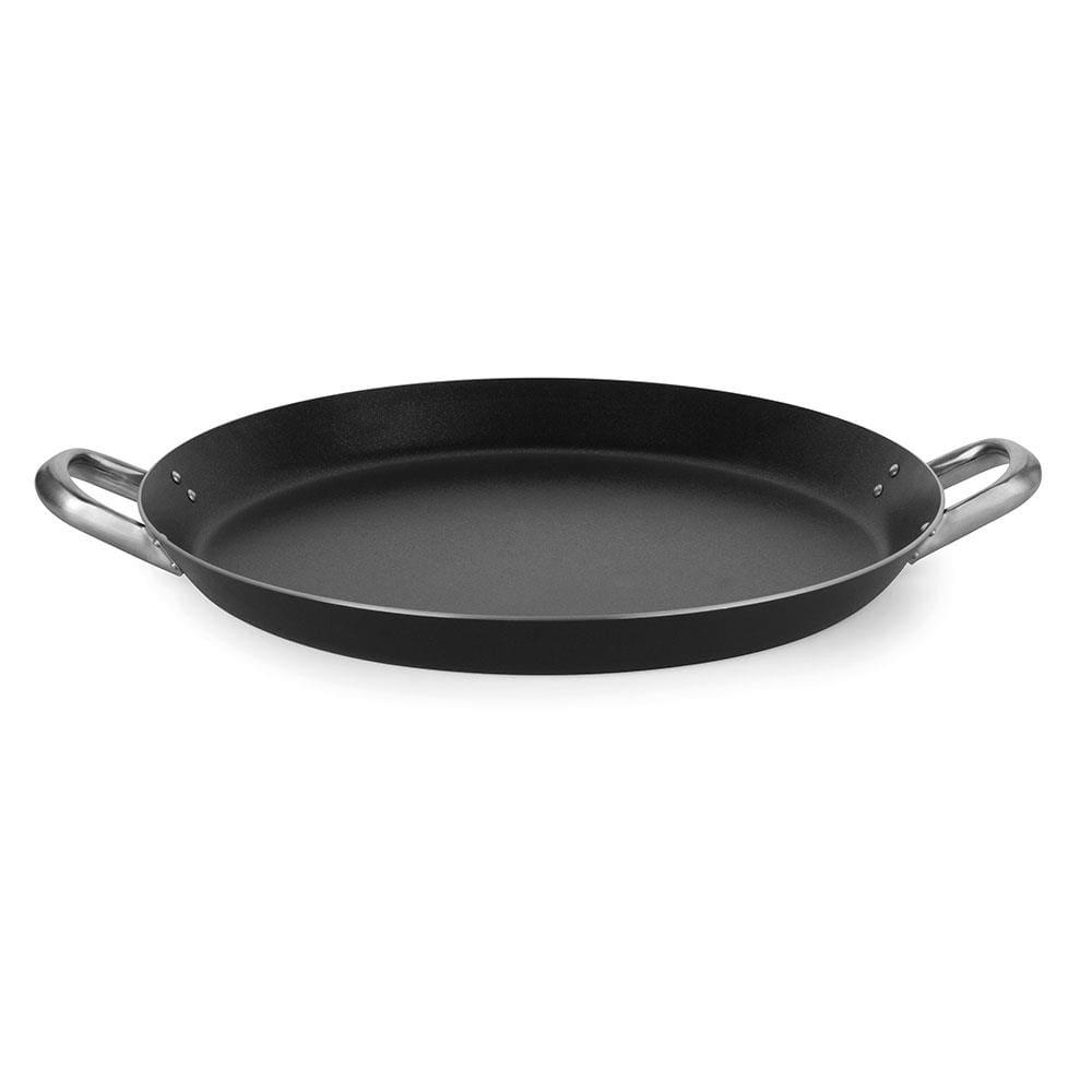 Paellera Profissional Multiflon G em Alumínio e Antiaderente 43cm - Preta - 1