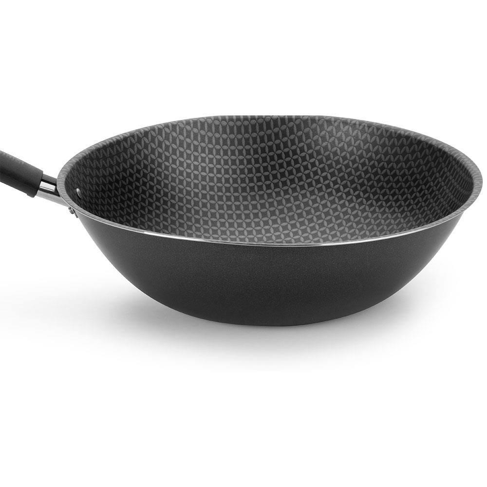 Frigideira Wok Multiflon Essencial Oriental com Revestimento Antiaderente Ultra 7 Preta - 24 cm - 3