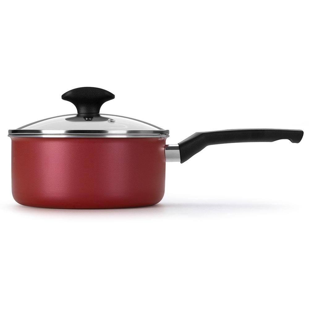 Panela Multiflon Amora com Revestimento Antiaderente Ultra 7 Vermelha - 18 cm - 2