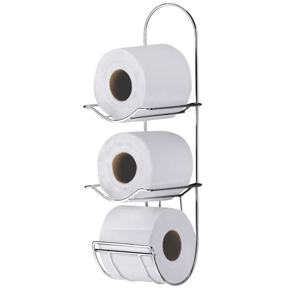 Suporte de Parede para Papel Higiênico Utimil em Aço Cromado - 1