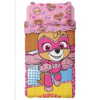 Colcha Dupla Face Solteiro Infantojuvenil Lepper Bouti Patrulha Canina em Poliéster 2 Peças – Rosa - 1