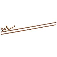 Varão Duplo para Cortinas Utimil Marrom em Aço – 3 m - 1