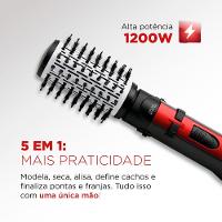 Escova Rotativa Mondial Ceramic Íon Turbo ER-09 - Vermelho - 3