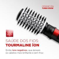 Escova Rotativa Mondial Ceramic Íon Turbo ER-09 - Vermelho