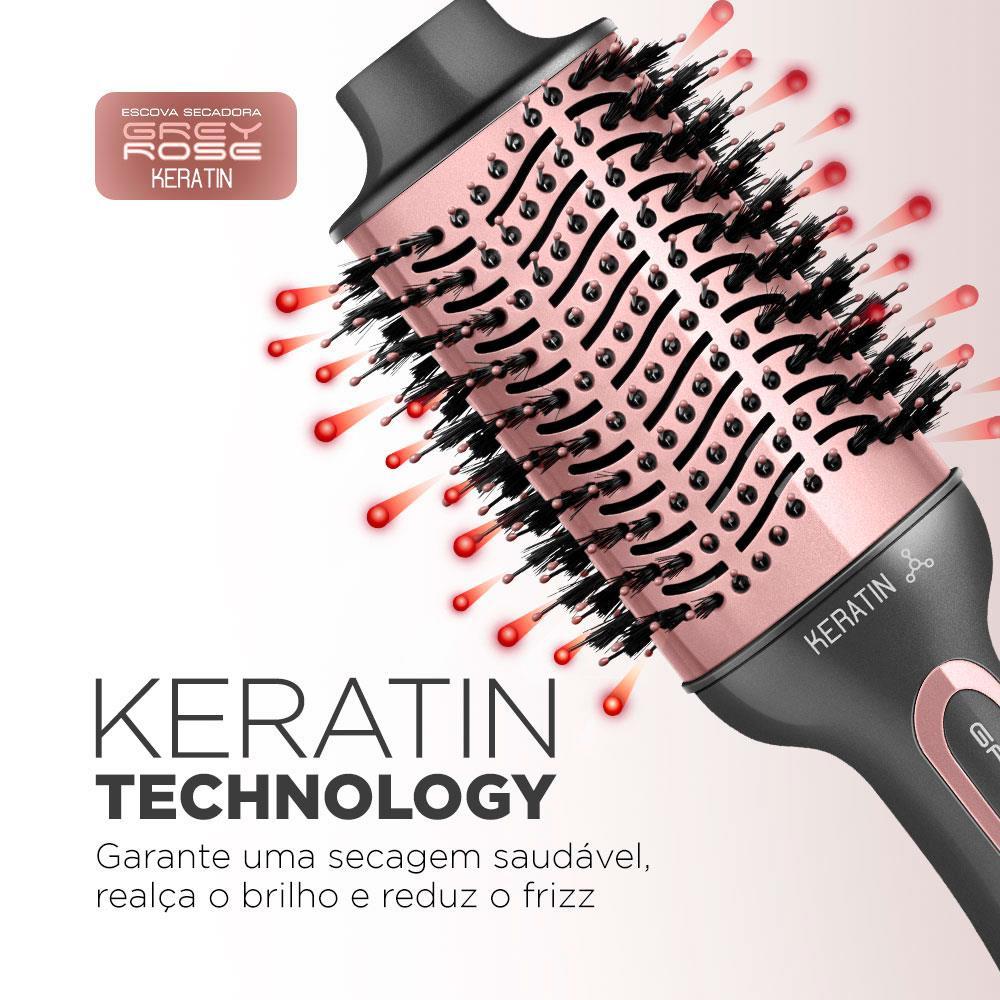 Escova Secadora Mondial Keratin ES-11 1200W Grey Rose - Bivolt - 3