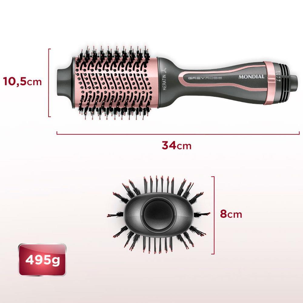 Escova Secadora Mondial Keratin ES-11 1200W Grey Rose - Bivolt - 7