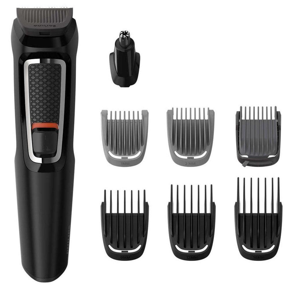 Aparador de Pêlos Philips Multgroom Series 3000 MG3731/15 8 em 1 Sem Fio Preto - Bivolt - 1