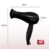 Secador de Cabelos Mondial Power Shine Black SC-13 2000W - Preto - 7